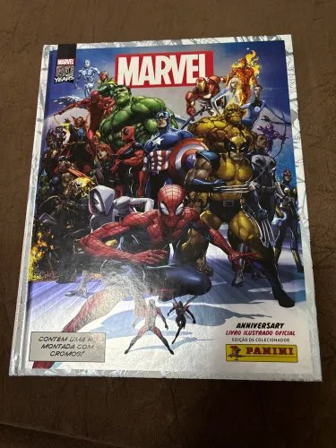 Álbum Marvel Completo Edicão de Colecionador Panini Capa Dura 80 Anos 