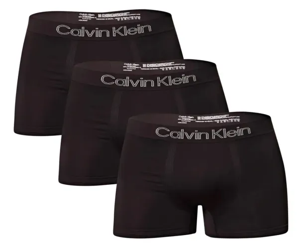 Kit 3 Cuecas Low Rise Trunk Sem Costura Calvin Klein
