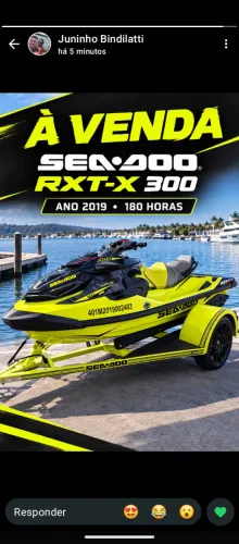 Jetsky Seadoo rxt-x 300 ano 2019