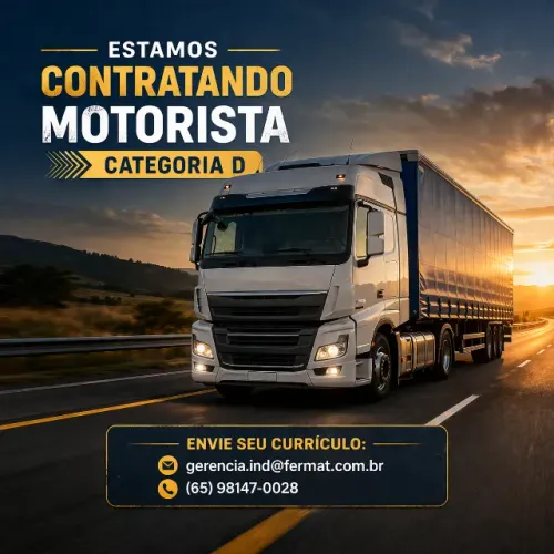Vagas para motorista Categoria D