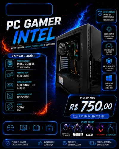 CPU GAMER I5