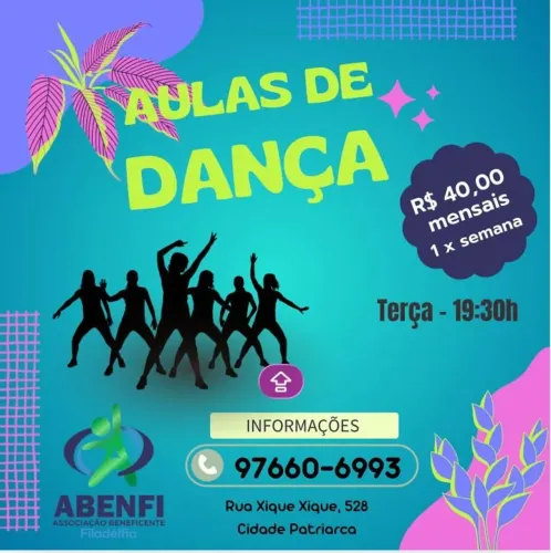 AULAS DE DANÇA EM GRUPO