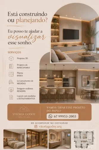 Arquiteta Planta Projeto 3D