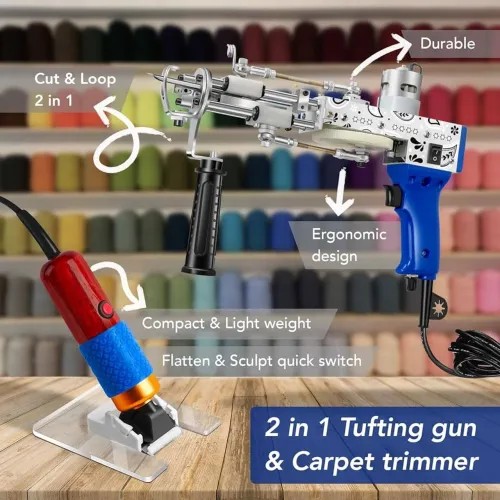 Máquina de tufting + aparador para tapete +projetor portátil hj hd