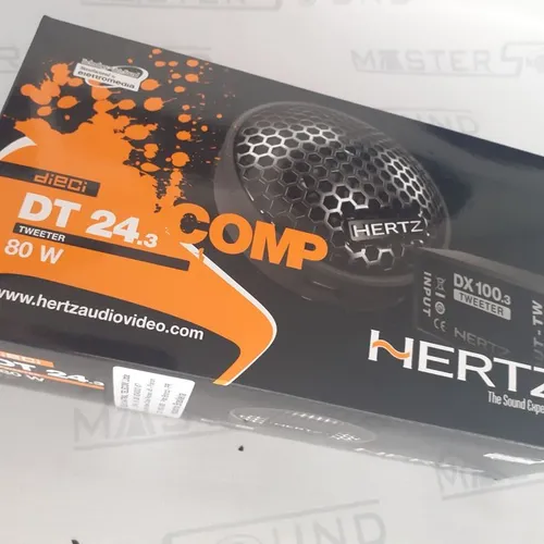 Par de mini tweeter. HERTZ. DT 24.3. Italiano. 80watts.  Garantia.Novo. Instalado. 