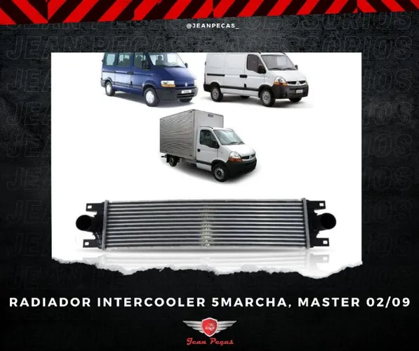 Radiador Intercooler 5marcha - Master 02/09 Usado Original