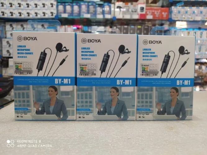Boya BY M1 Super Microfone de Lapela Modelo para Câmeras diversas e celulares 
