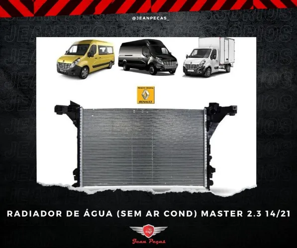 Radiador De Água (s/ar Cond) Master 2.3 14/21 Novo Importa