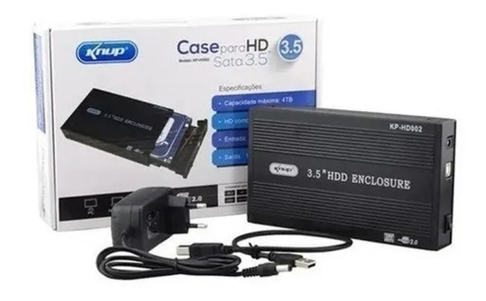 Case Hd Externo Sata - 3.5 Usb 3.0 - Kp-hd004 Knup