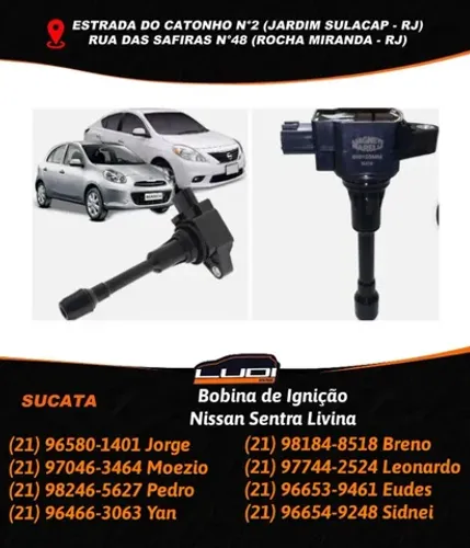 Bobina de Ignição Nissan Sentra Livina