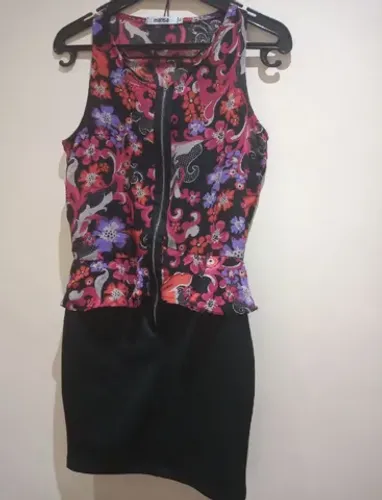 Vestido tubinho estampado