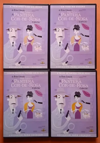 Dvd A Pantera Côr de Rosa - 4 Filmes + Dvd Extras 