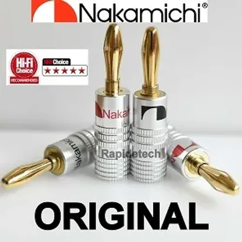 20 plugs banana Nakamichi original nova liga premium- Pronta entrega