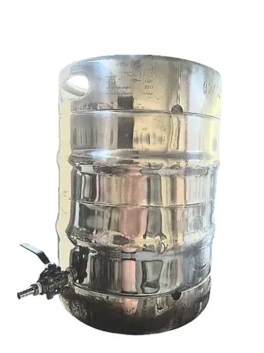 Panela Cervejeira Barril Inox 50L com torneira e tampa