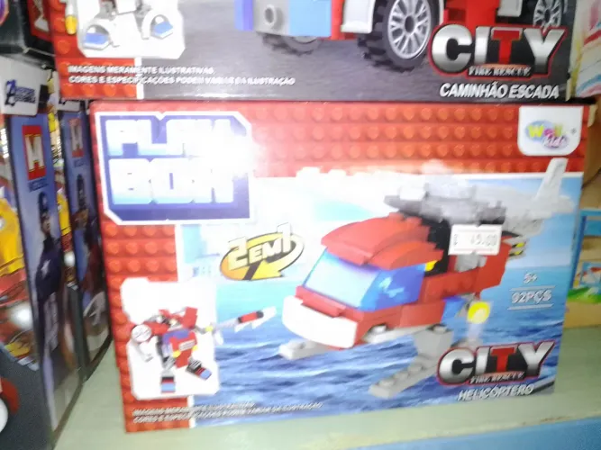 Play-Doh City - Caminhão Escada e Helicóptero