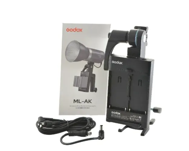 Suporte Godox Ml-ak Kit Acessório Alimentação Portátil P/led