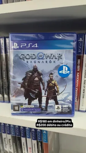 God of War Ragnarök PS4 - Novo lacrado 