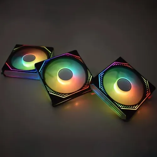 KIT 3 Fans Infinity 3D + Controle e Controladora ARGB *ENTREGA GRÁTIS*
