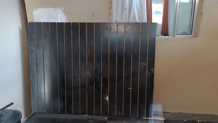 Painel canaletado gigante 1,84m x 1,20m preto