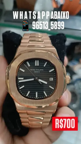 Relógio PATEK PHILIPPE NAUTILUS ROSE GOLD AUTOMÁTICO 
