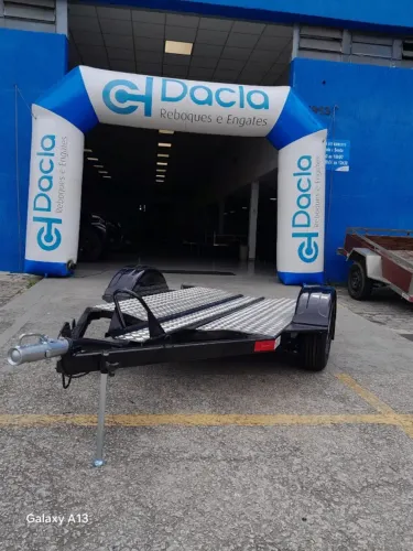 Plataforma de 1 eixo carretinha rebaixada