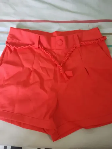 Short alfaiataria laranja veste 44