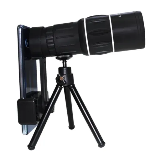 Monóculo Luneta Telescópio Profissional 16x52 Tática 8Km c/Tripé Suporte  para celular