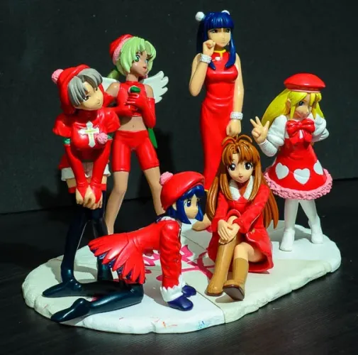 Figures Love Hina Christmas Set Sega