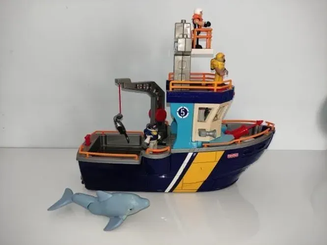 Brinquedo barco Imaginext