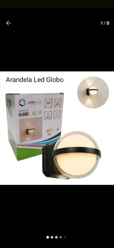 Arandela Led Globo Embu Led 2x3 IP67