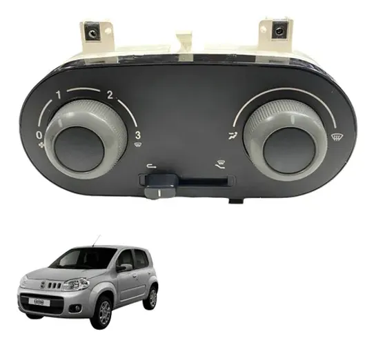 Painel Controle Comando Ar Quente Fiat Uno 2011 2012 2014