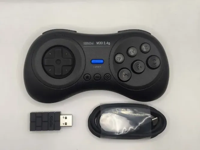 Controle M30 2.4GHz + Adaptador USB - Nintendo Switch - PC - Steam - Preto