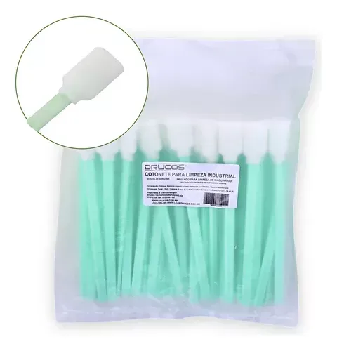 Cotonete Limpeza Plotter Impressão Eco-solvente Kit 50 Unidades