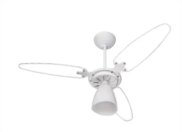 Ventilador de Teto Ventisol Wind Light 3 Pás com Lustre Transparente 220V