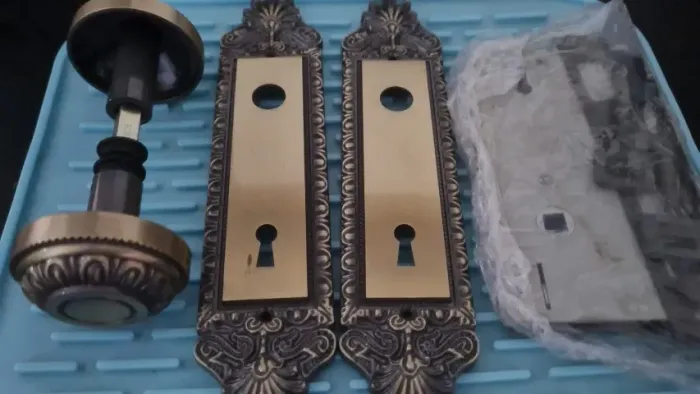Fechadura Externa Espelho Aço 40mm Mgm Colonial