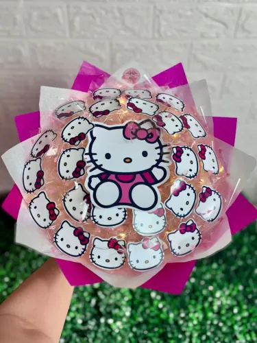Buquê da Hello Kitty com LED