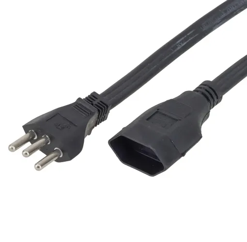 NOVO SEM USO - Extensao Cordão Prolongador Tripolar 3X2,5mm 20A 20m Preto Force Line
