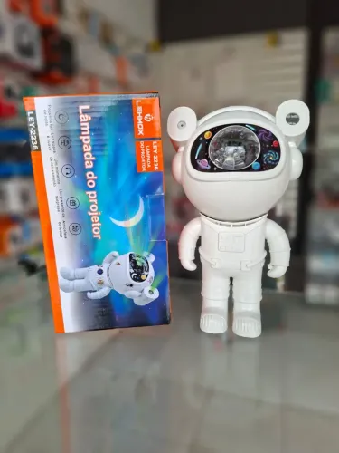 Caixa de som Projetor Astronauta  - LED - Entrega em São Luís e região<br>