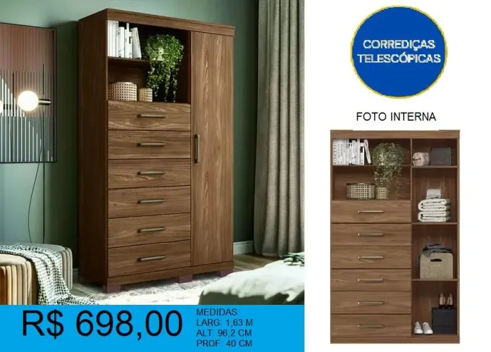 Cômoda reforçada 