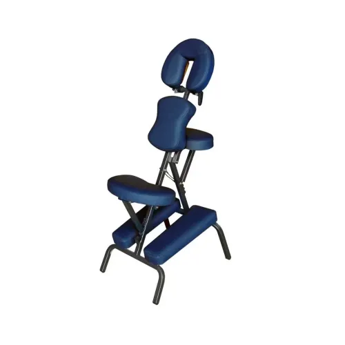 Cadeira Quick Massage Gadnic Azul Dobrável Portátil com Bolsa Preta