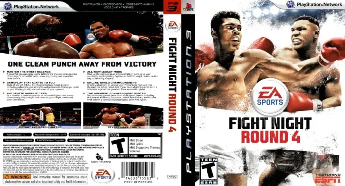 Fight Night Round 4 - JOGO ORIGINAL - PS3 - Sony Playstation 