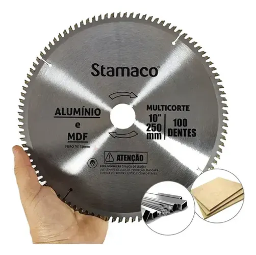 Disco de Alumínio 10 Pol. 250mm 100 Dentes STAMACO-2680