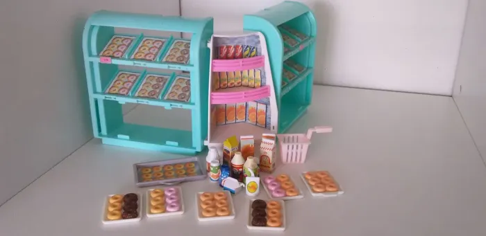 Barbie set reposição loja doces e biscoitos mattel