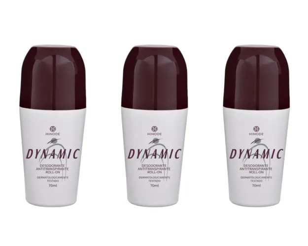 Desodorante Roll-on Hinode Dynamic - 3 unidades