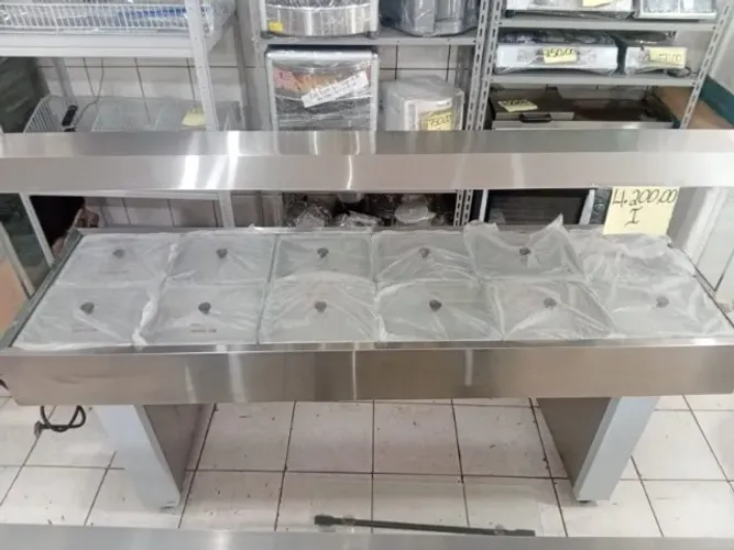 Buffet Self Service Edanca Banho Maria Movel 12 Cubas 127V BBMM-12