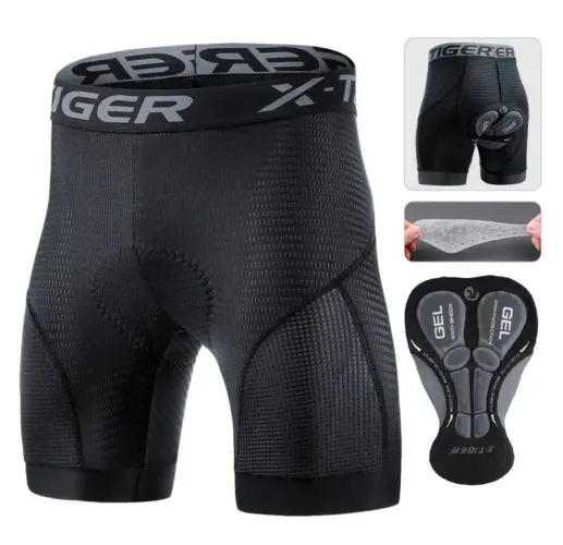 Bermuda de ciclismo nova, gel ,X-TIGER