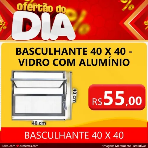 BASCULHANTE 40 X 40 - VIDEO COM ALUMINIO 