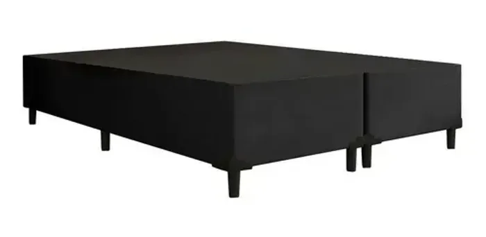Base queen Suede Preto