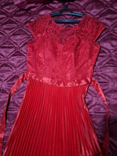 vestido de festa plissado tam. M