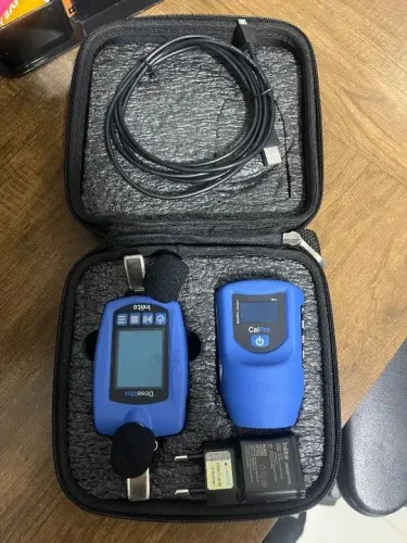 Maleta kit higiene ocupacional - 1 dosímetro de ruído DOSEMAX e 1 CALIBRADOR ACÚSTICO